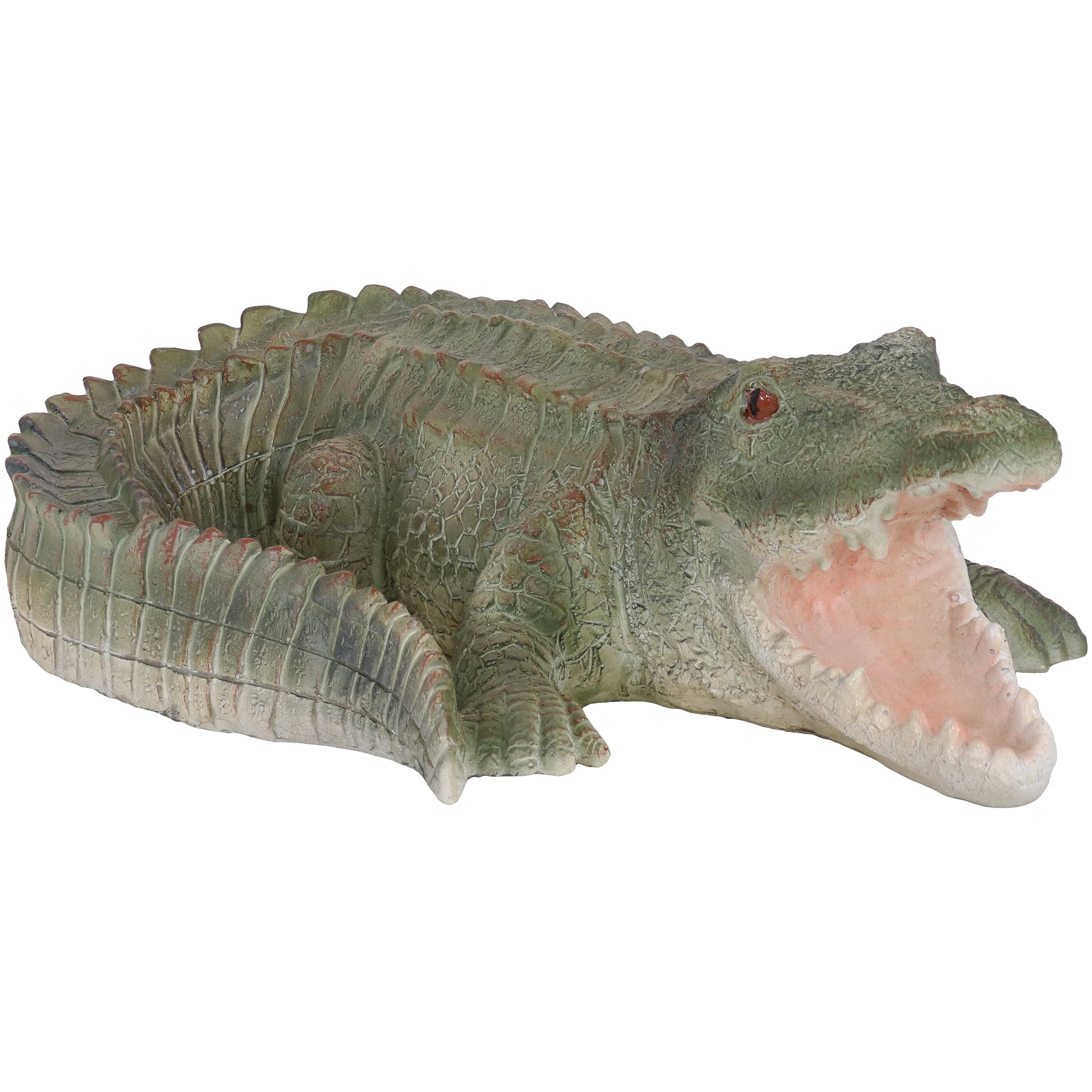 Sunnydaze - Chloe the Crabby Crocodile Indoor and Outdoor Statue - 18 in - Green price history on PriceWatchPro