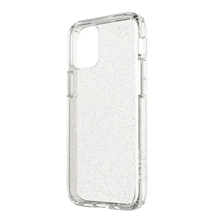 Front. Speck - Speck Presidio Clear + Glitter Case - iPhone 11/XR - Clear glitter.