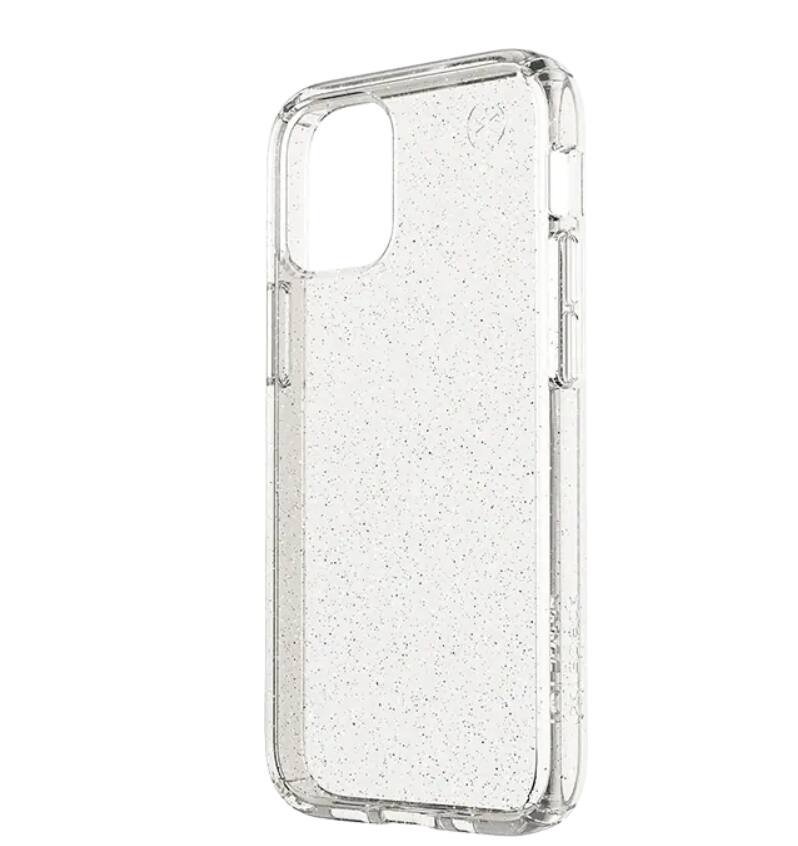 Front. Speck - Speck Presidio Clear + Glitter Case - iPhone 11/XR - Clear glitter.