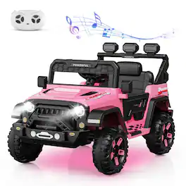 GARVEE - 24V 6-wheel kids car | 4WD/2WD switchable | Remote & self-drive | 3 speeds | LED lights | Bluetooth music.