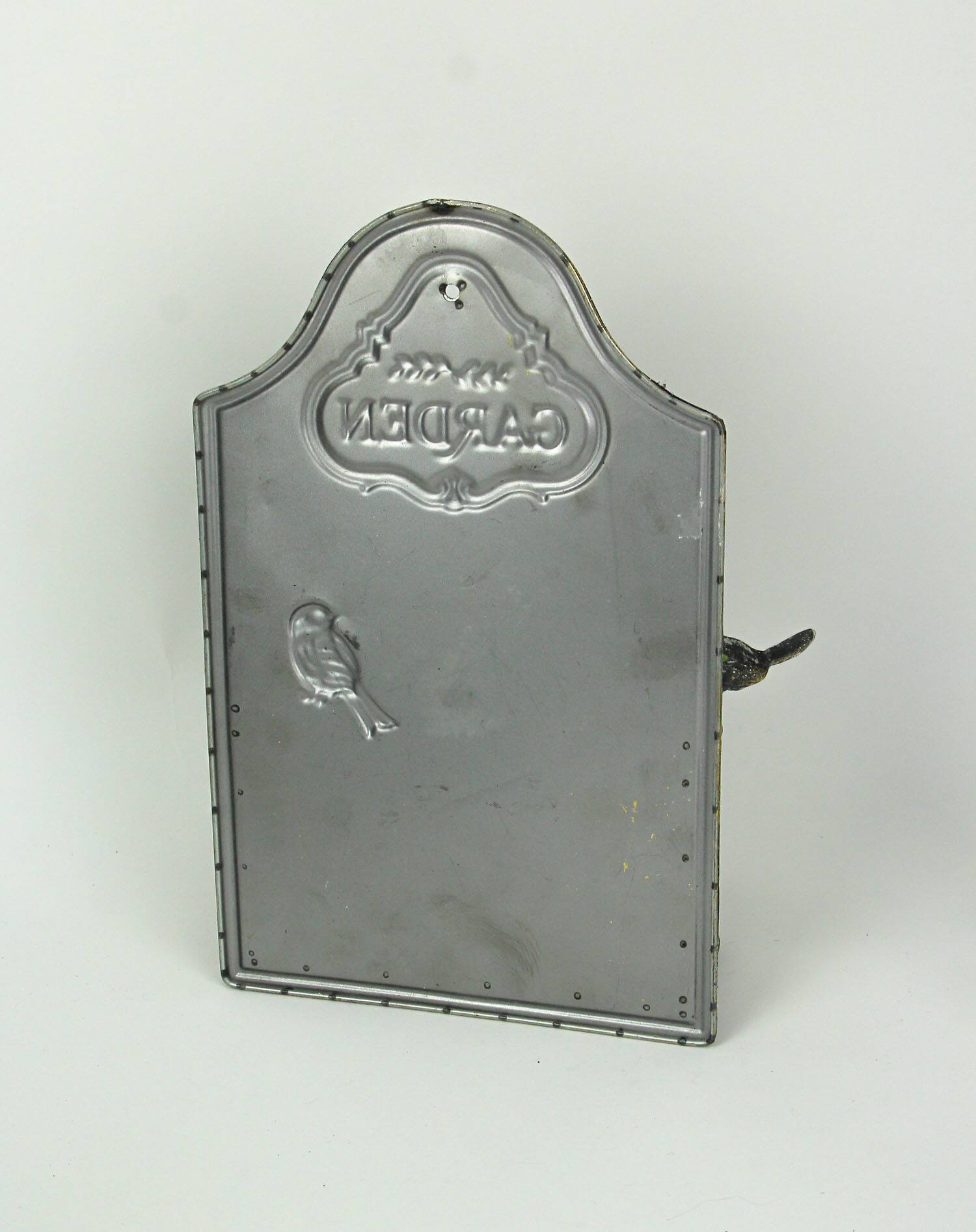 Alt View 2. Audrey's - Weathered Finish Garden Birds Indoor / Outdoor Wall Planter Farmhouse Decor - Grey.