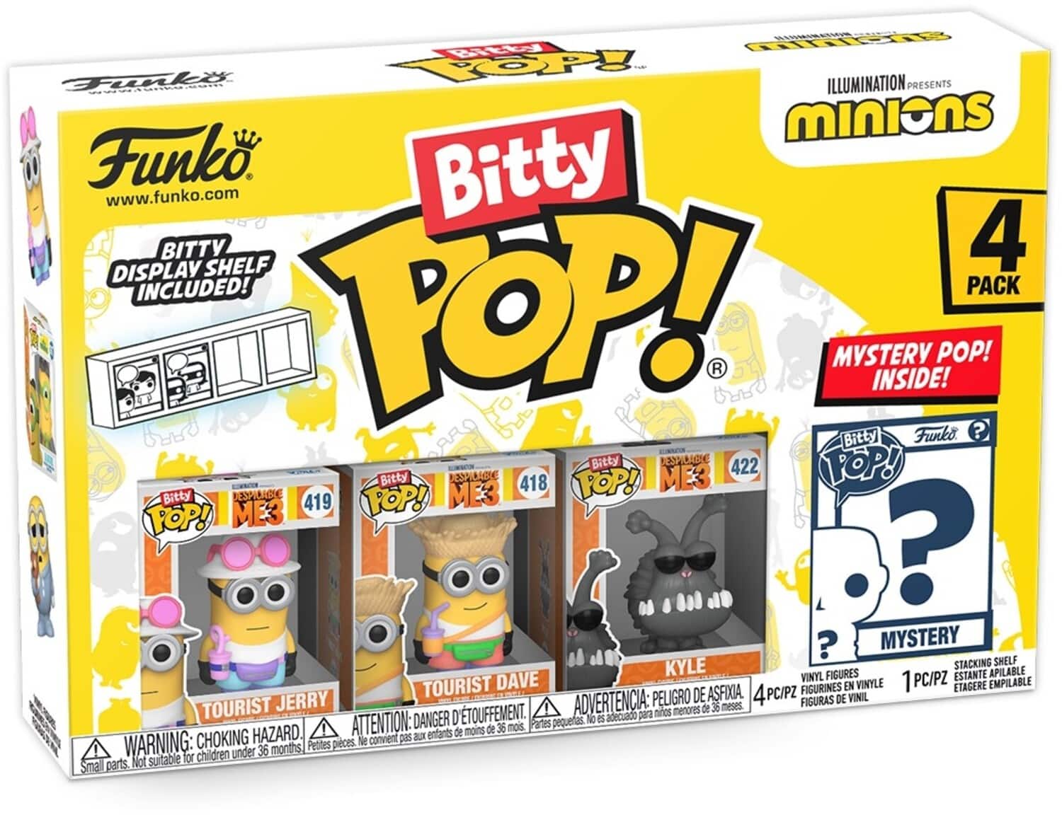 FUNKO BITTY POP!: Minions - Young Gru 4PK - COLLECTABLES - Multicolor