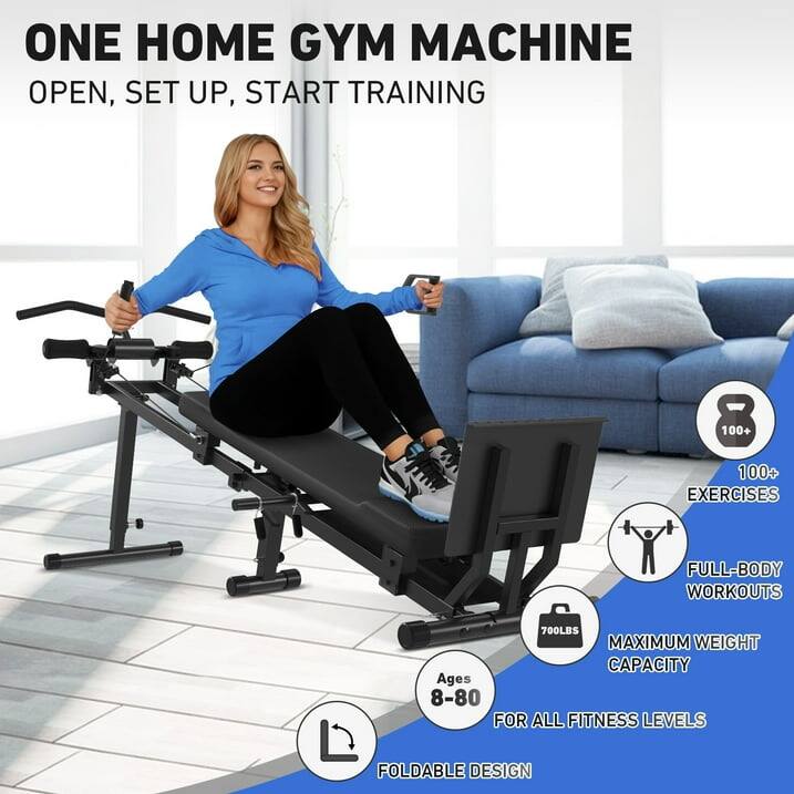 ONE HOME GYM MACHINE
OPEN, SET UP, START TRAINING
100+ EXERCISES
FULL-BODY WORKOUTS
700LBS MAXIMUM WEIGHT CAPACITY
Ages 8-80
FOR ALL FITNESS LEVELS
FOLDABLE DESIGN