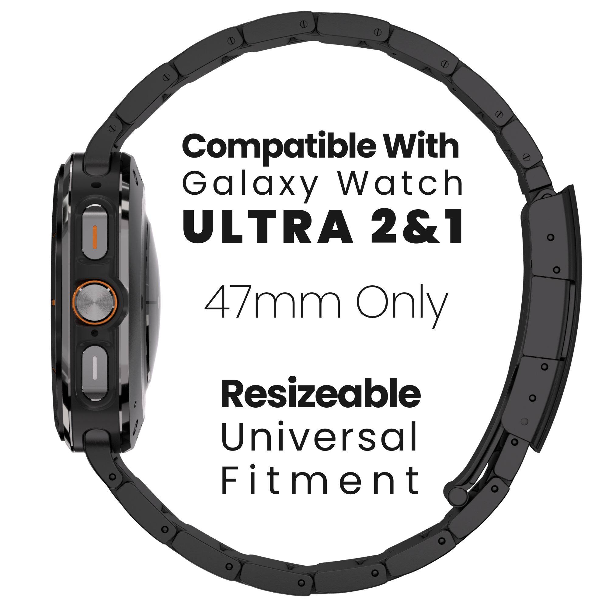 Compatible With Galaxy Watch ULTRA 2&1 47mm Only Resizeable Universal Fitment