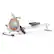 Angle. MERACH - MERACH Q1S Magnetic Rowing Machine 16 Levels of Quiet Resistance Dual Slide Rail 350lb Weight Capacity App Compatible - White.