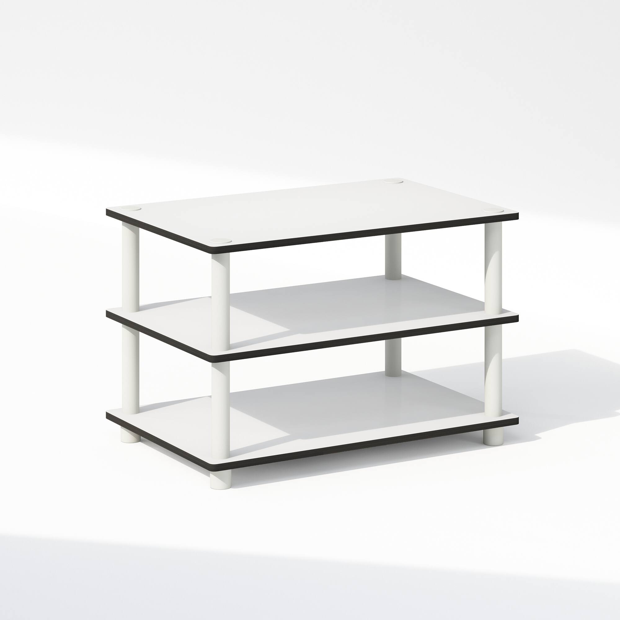 Front. Furinno - Just 3-Tier Toolless Multipurpose Printer Stand Display Storage Shelf.