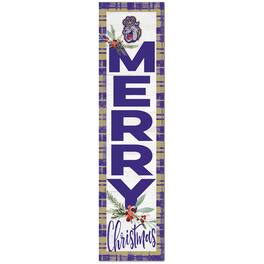 Jardine - James Madison Dukes 12'' x 48'' Outdoor Christmas Leaner - White