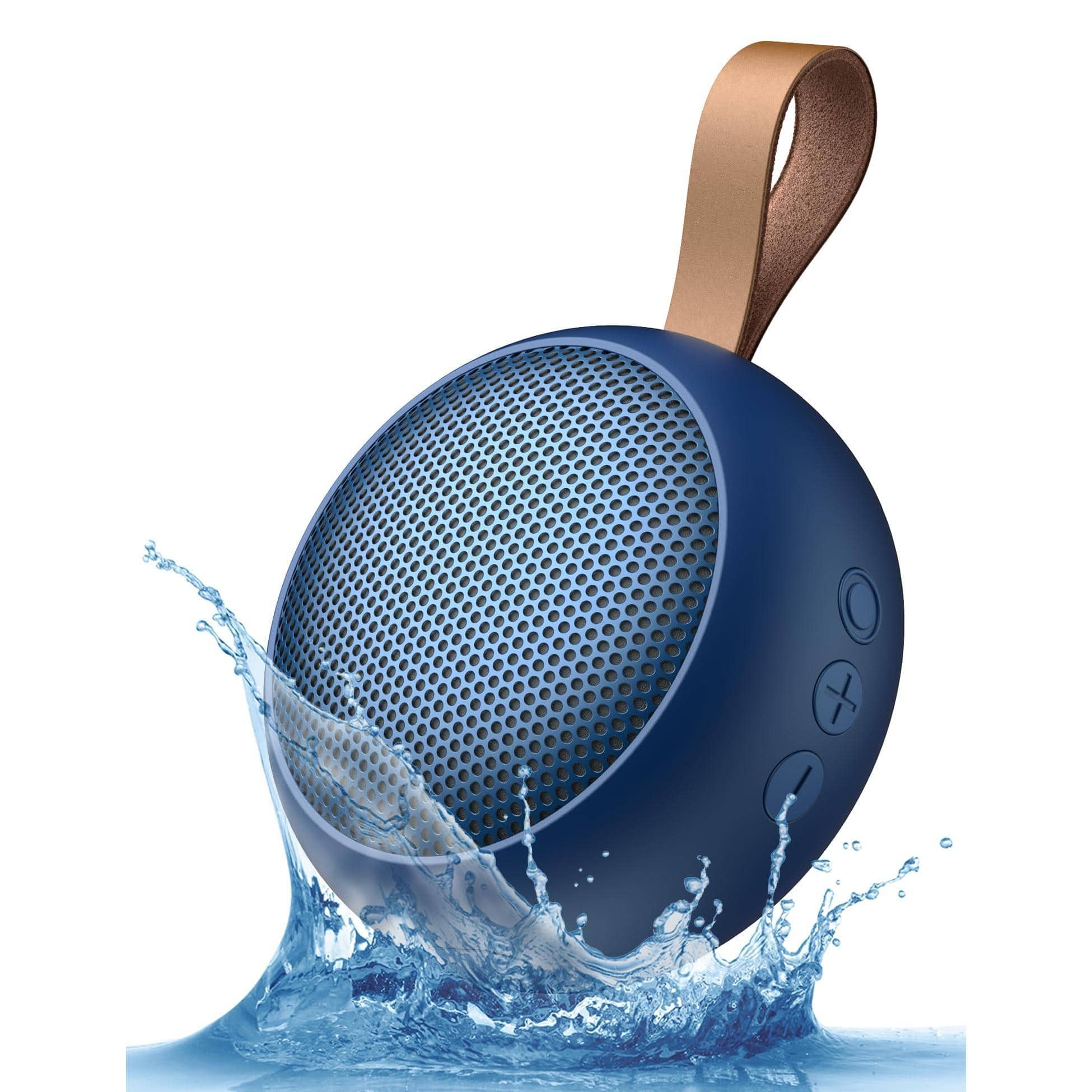 Cedar Assembly - Ipx7 Waterproof Shower Wireless With Loud Sound Support Tf Care built-in Mic- For Carabiner Beach Camping - Blue