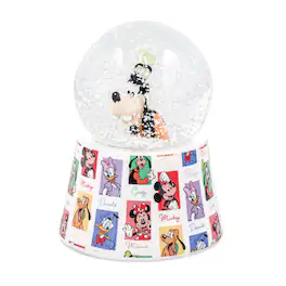 Silver Buffalo - Disney Goofy 3-Inch Mini Light-Up Snow Globe - White