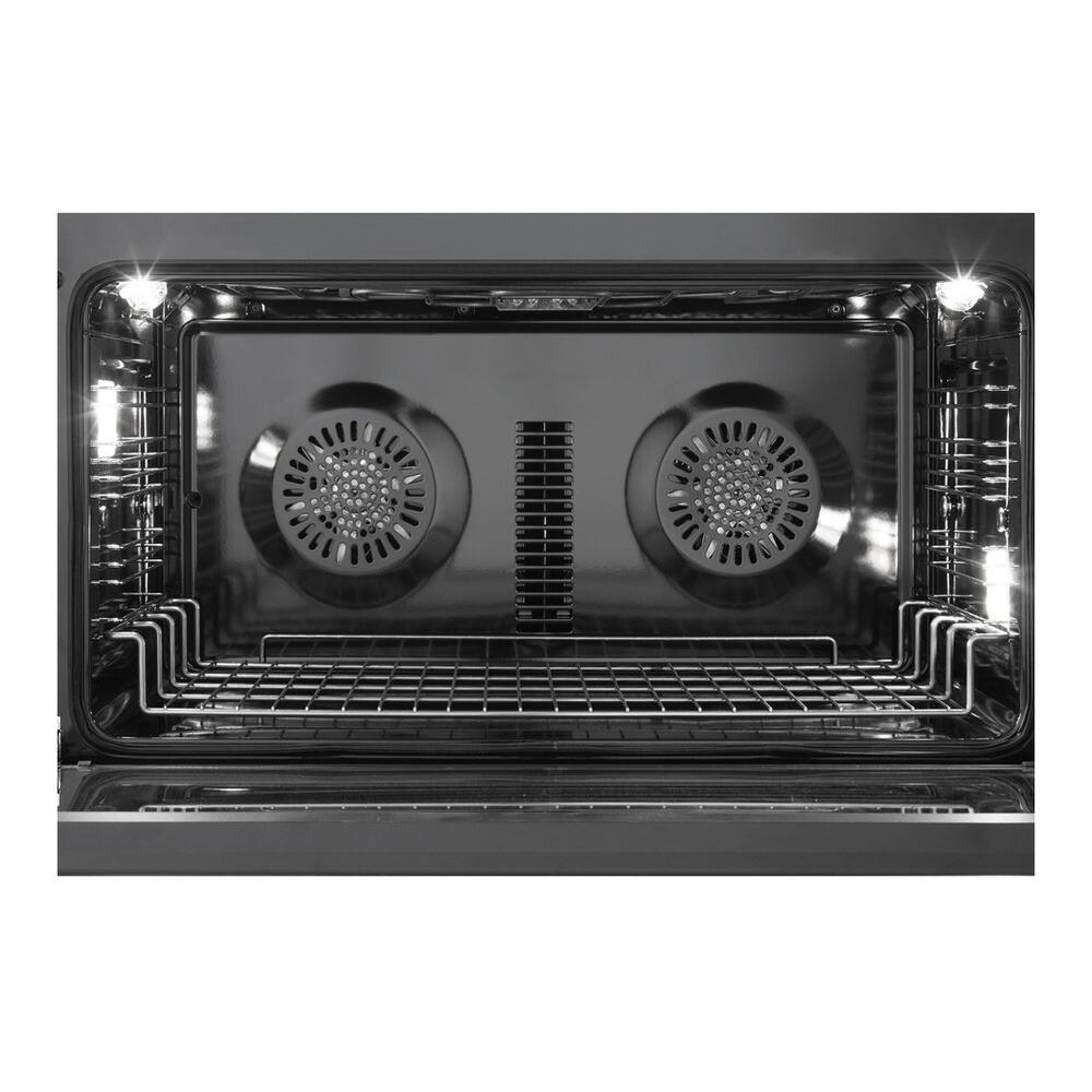 Alt View 5. Verona - Verona Ultima Midnight Series 36 in. Single Oven Induction Range with 5 Induction Elements (Matte Black) - Matte Black.