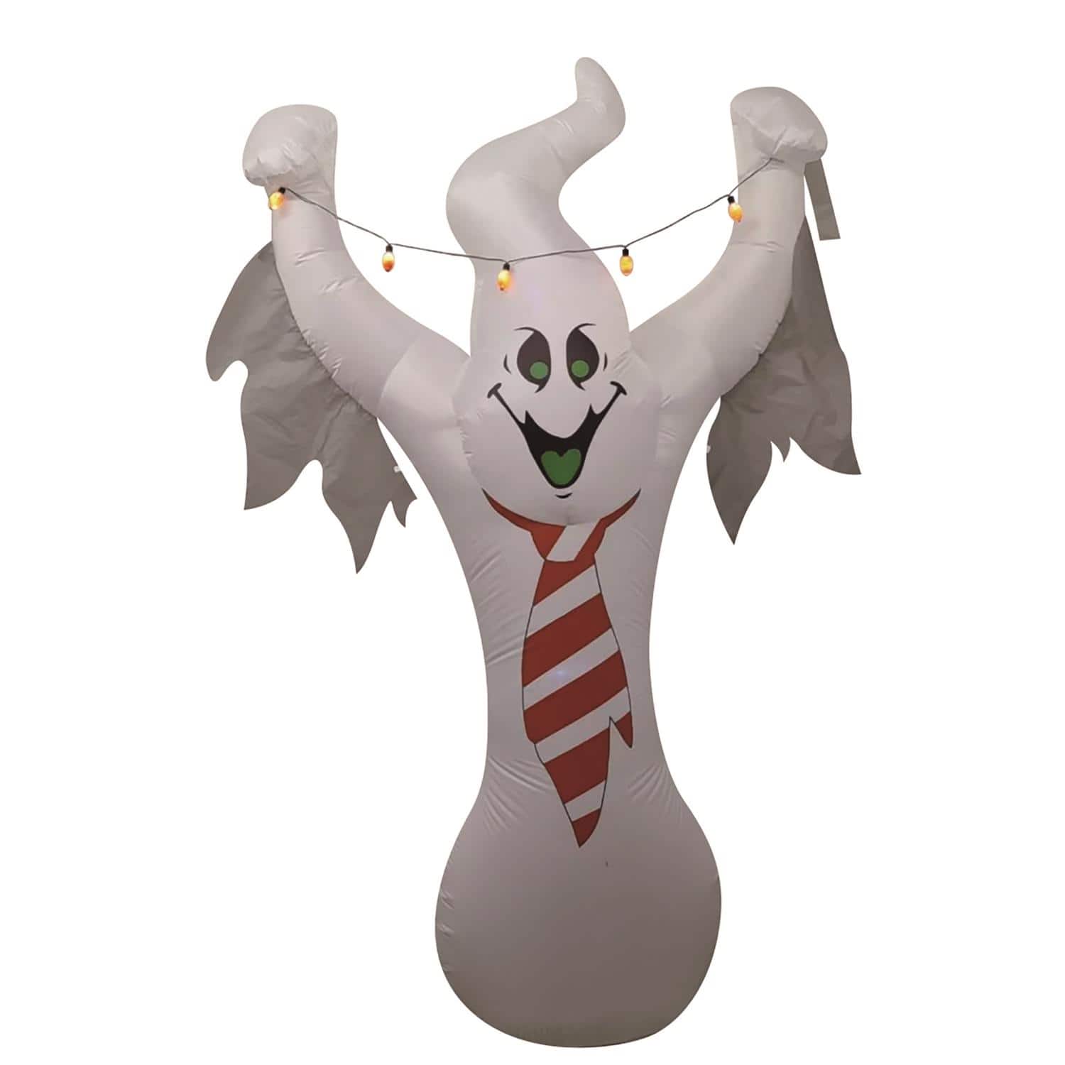 Celebrations - 8 ft. LED Prelit Ghost with C9 Light String Inflatable - Multicolored