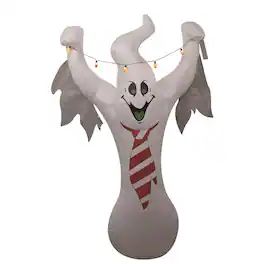 Celebrations - 8 ft. LED Prelit Ghost with C9 Light String Inflatable - Multicolored
