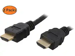Nippon Labs - HDMI-HS-10-2P 10 ft. HDMI 2.0 Cable, Supports 4K, Ethernet, 3D, Audio Return, 2 Pack