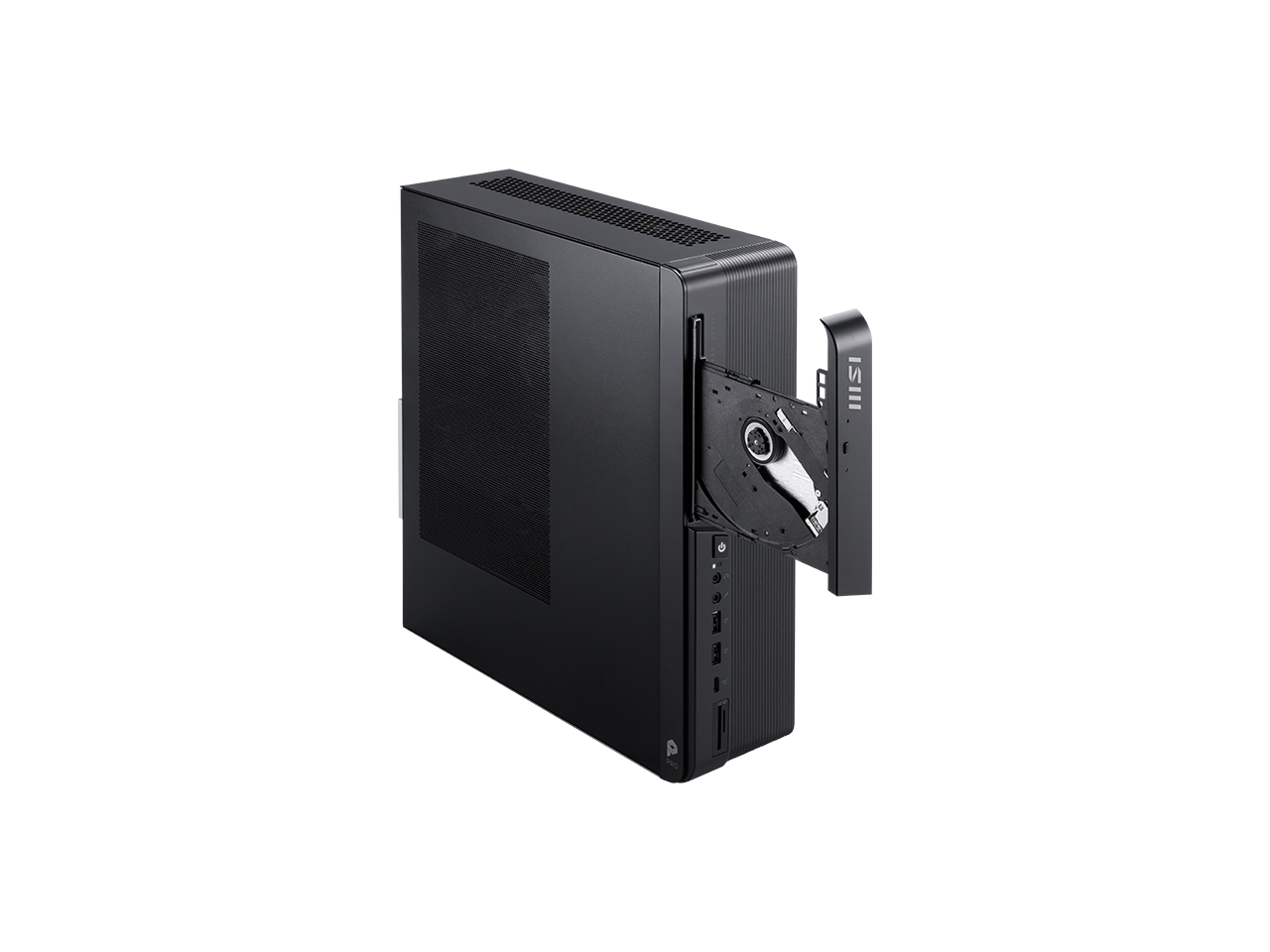 Alt View 5. MSI - MSI PRO DP80 A14TAG-028US, i5-14400F, 16GB, 1TB SSD, RTX 3050 6G, WiFi 6, Win 11 Pro, 3Y - Black.