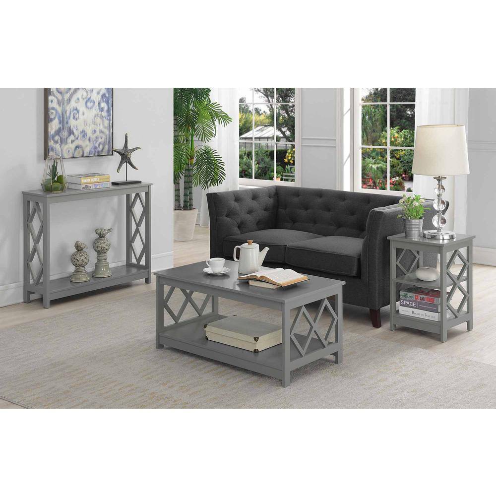 Alt View 1. Convenience Concepts - Diamond Coffee Table - Gray.