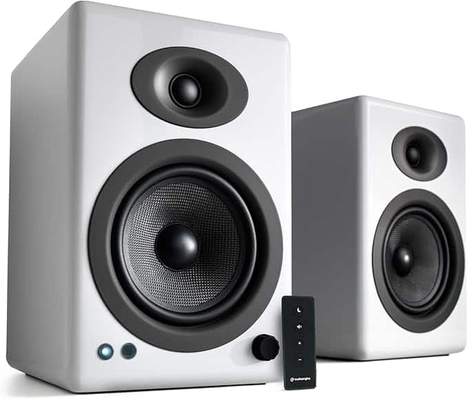 Audioengine - A5+ Home Music System w/ Bluetooth aptX-HD - White