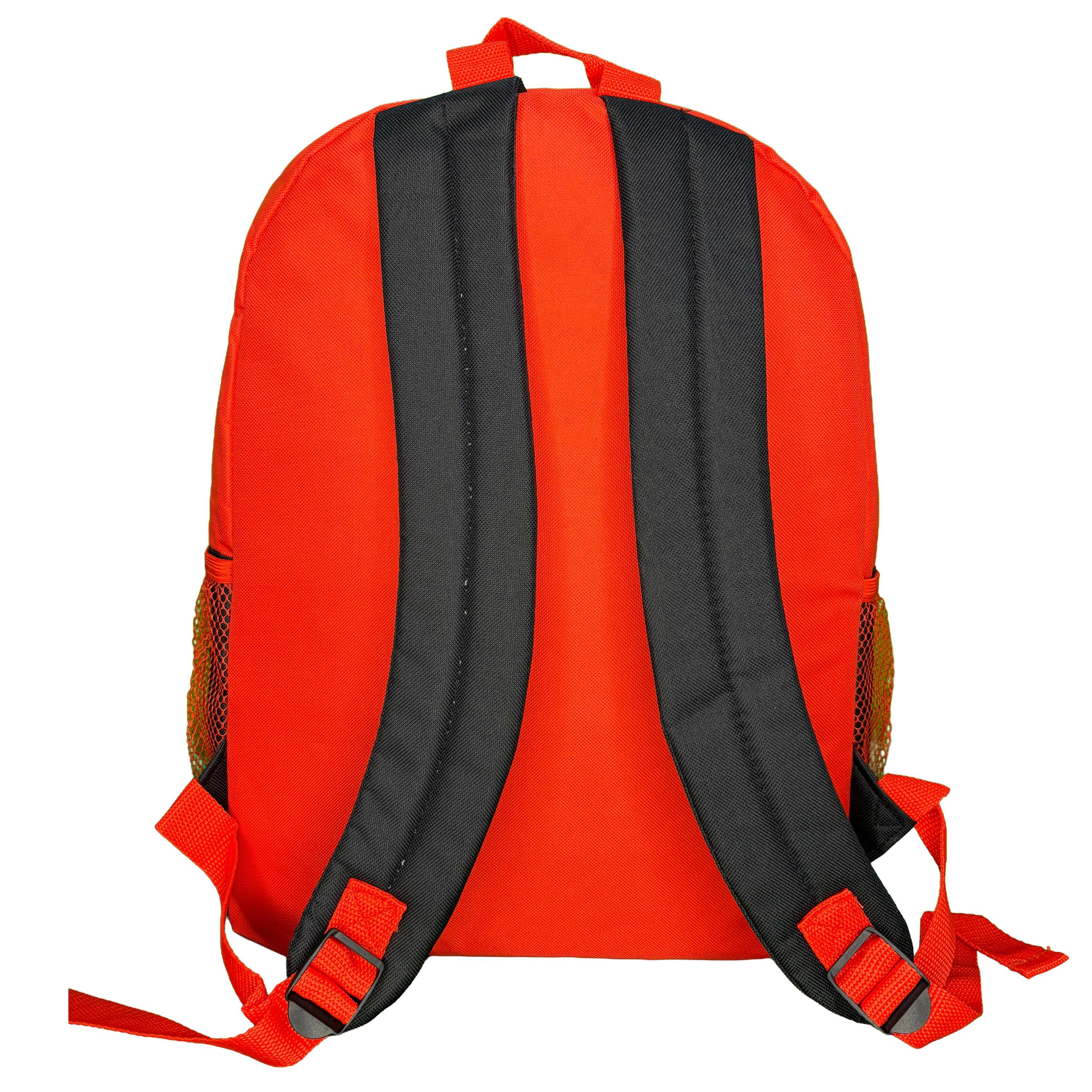 Alt View 4. Disney - Disney Cars Lightning Mcqueen 16" Red Nylon School Backpack for Kids, with a front Pocket - Assorted Pre-Pack.