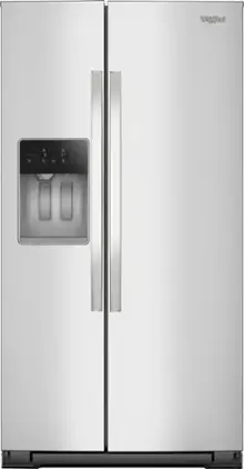 Whirlpool - 36 Cu. Ft. Side-by-Side Refrigerator with In-Door Ice & Water - Fingerprint Resistant Stainless Finish