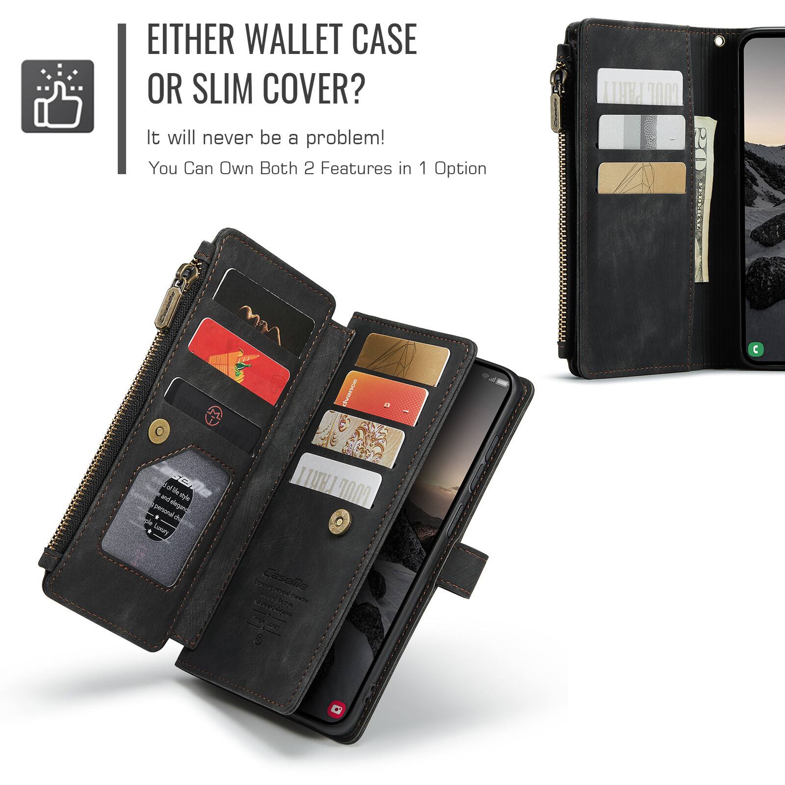 EITHER WALLET CASE OR SLIM COVER?  
It will never be a problem!  
You Can Own Both 2 Features in 1 Option  

PARTT COOT 20 C dvance and oflilestyle tle ensoralch elegan . A pfe . Lusuty THRIT . Casalle Ce S