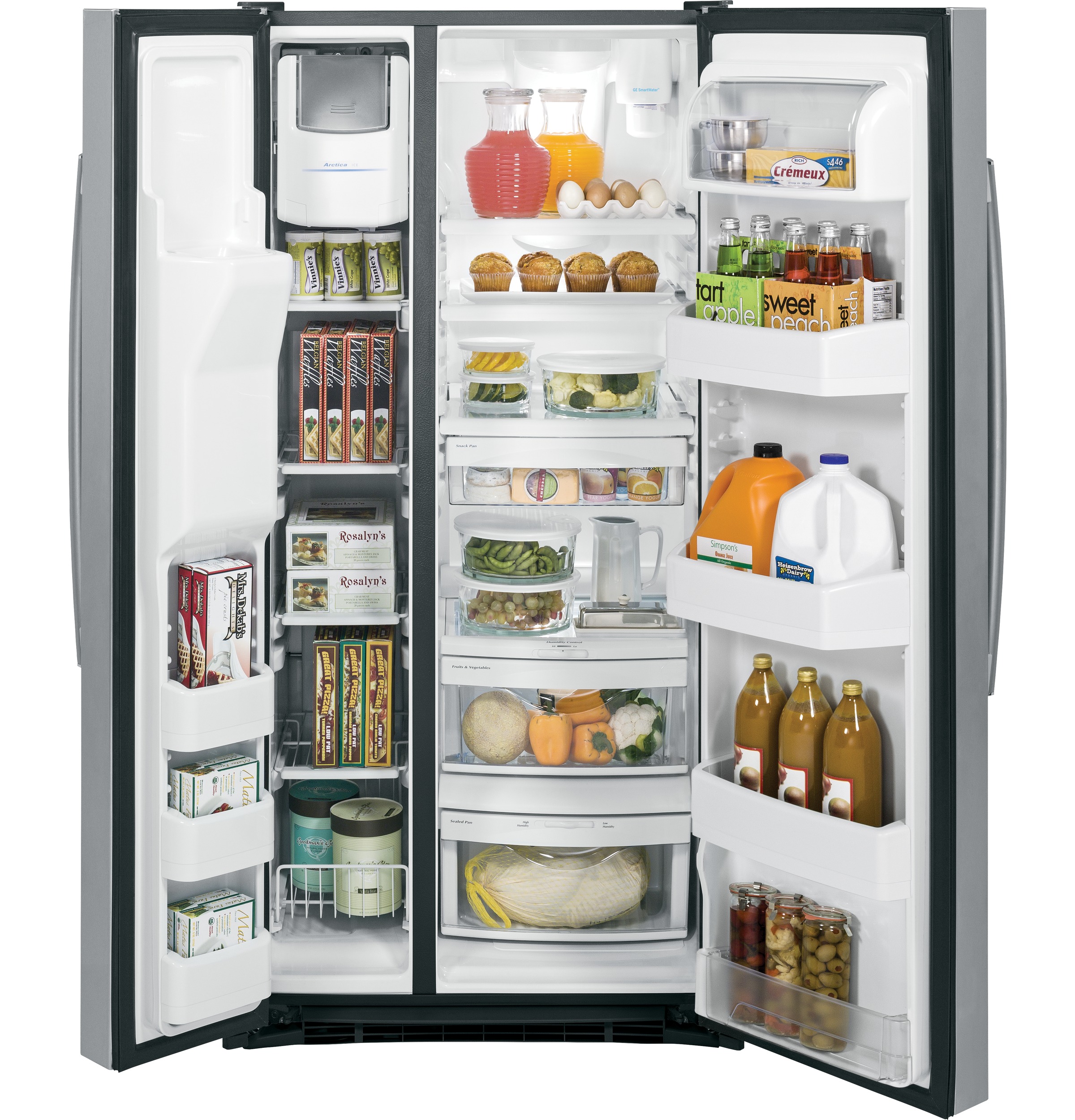 Best Buy: GE 23.2 Cu. Ft. Side-by-Side Refrigerator with Thru-the-Door ...