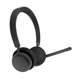 Lenovo - Wireless Closed-Back On-Ear Stereo Headset - Black