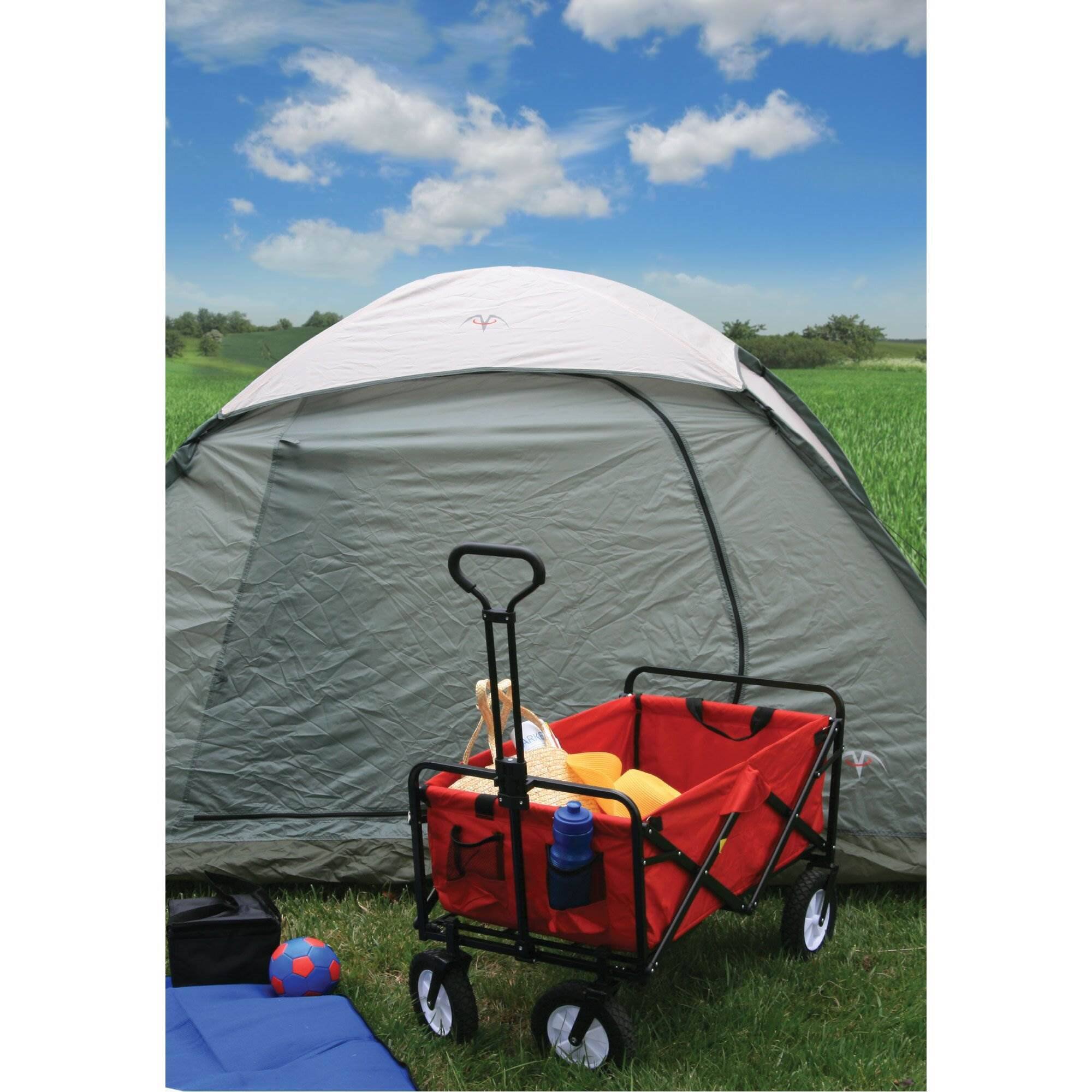 Alt View 4. Mac Sports - Mac Sports Collapsible Folding Outdoor Utility Garden Camping Wagon Cart, Blue - Solid Blue.