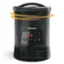 The image features a black Honeywell heater and cooler with a digital display showing the temperature. The device is designed to provide both heating and cooling functions, making it a versatile and efficient appliance for maintaining a comfortable indoor environment. The Honeywell brand is known for its high-quality products and innovative technology, ensuring that users can rely on this device for reliable performance and comfort.