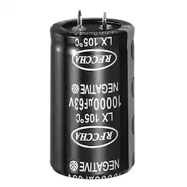 Unique Bargains - 63V 10000uF Snap-in Electrolytic Capacitor, 51.5x30mm, for Audio/Filter/Appliances - Black