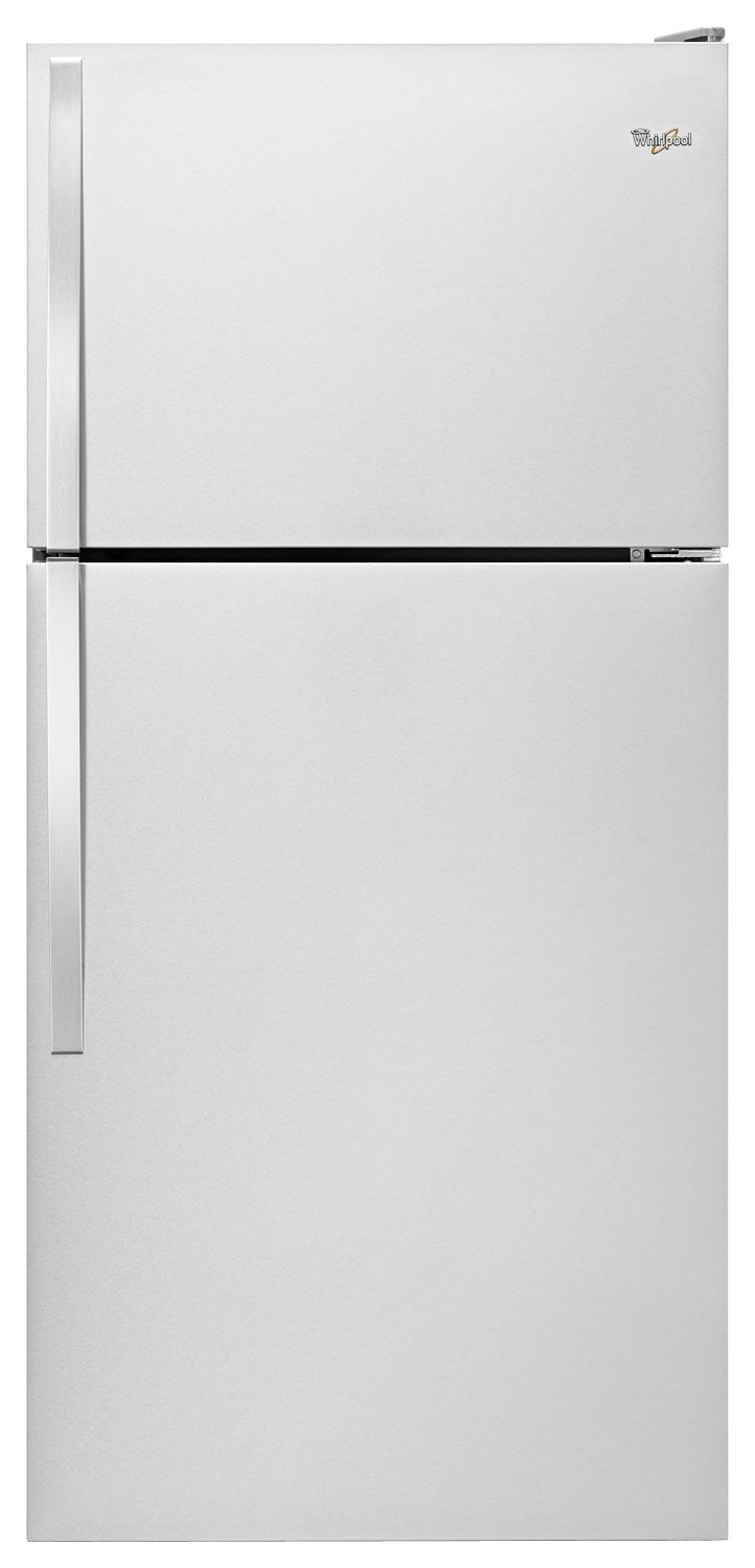 Whirlpool - 18.2 Cu. Ft. Top-Freezer Refrigerator - Monochromatic Stainless Steel
