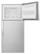 Alt View 2. Whirlpool - 18.2 Cu. Ft. Top-Freezer Refrigerator - Monochromatic Stainless Steel.