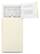 Alt View 16. Whirlpool - 16.0 Cu. Ft. Top-Freezer Refrigerator - Biscuit.