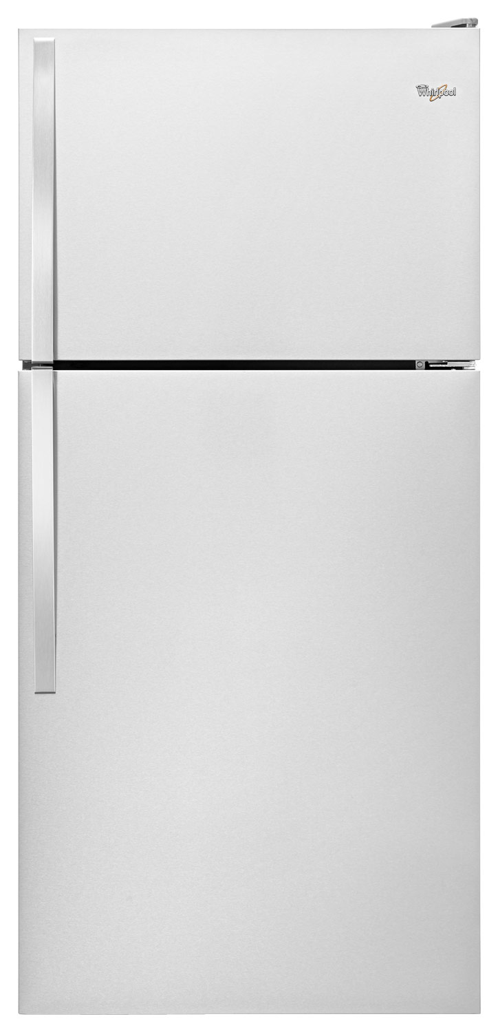 Whirlpool - 18.2 Cu. Ft. Top-Freezer Refrigerator - Monochromatic Stainless-Steel