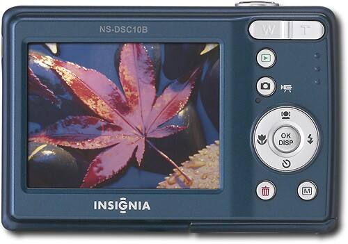 Best Buy: Insignia™ Refurbished 10.0-Megapixel Digital Camera Blue