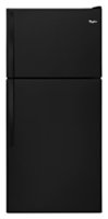 Whirlpool - 18.2 Cu. Ft. Top-Freezer Refrigerator - Black - Front_Zoom