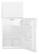 Alt View 3. Whirlpool - 18.2 Cu. Ft. Top-Freezer Refrigerator - White.