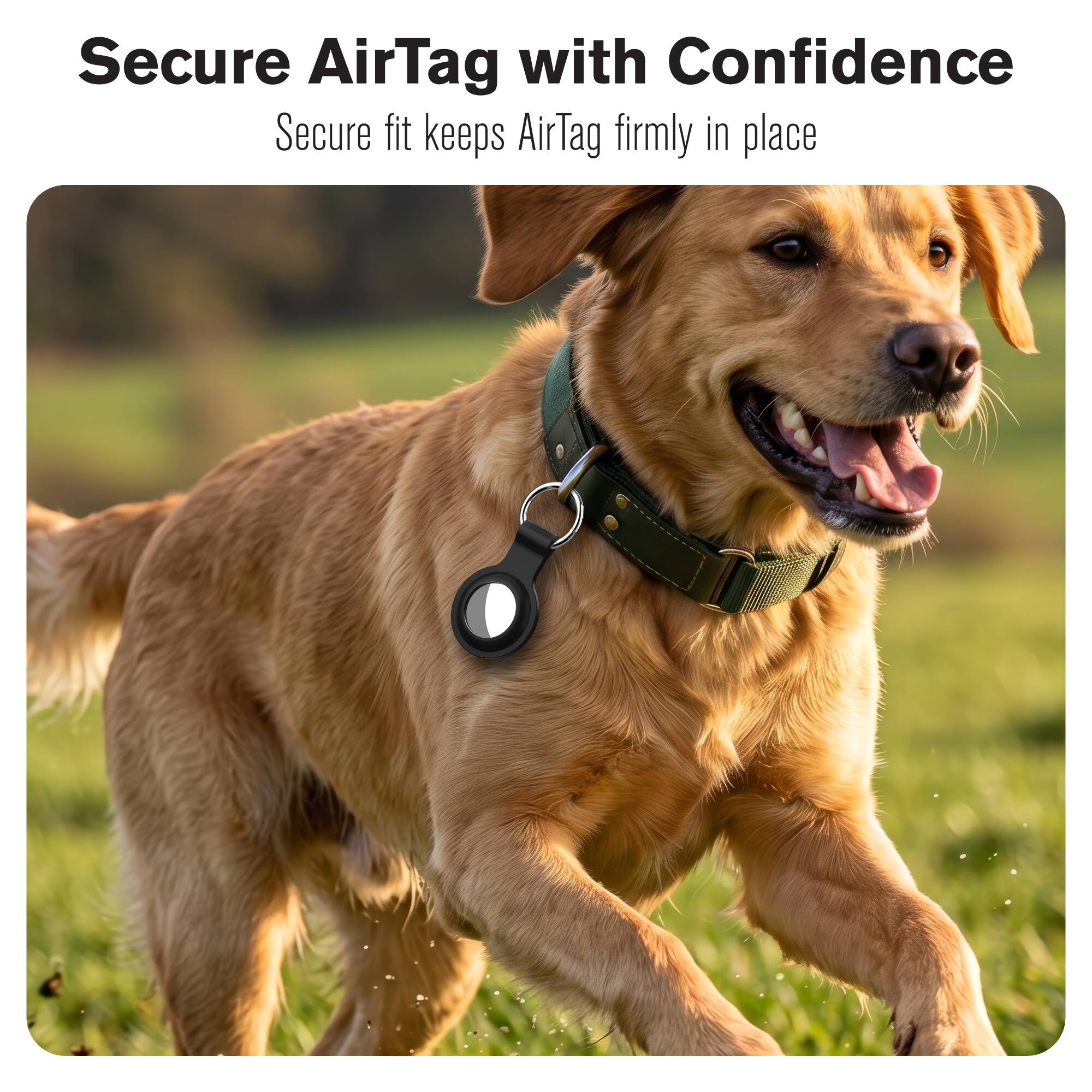Secure AirTag with Confidence  
Secure fit keeps AirTag firmly in place