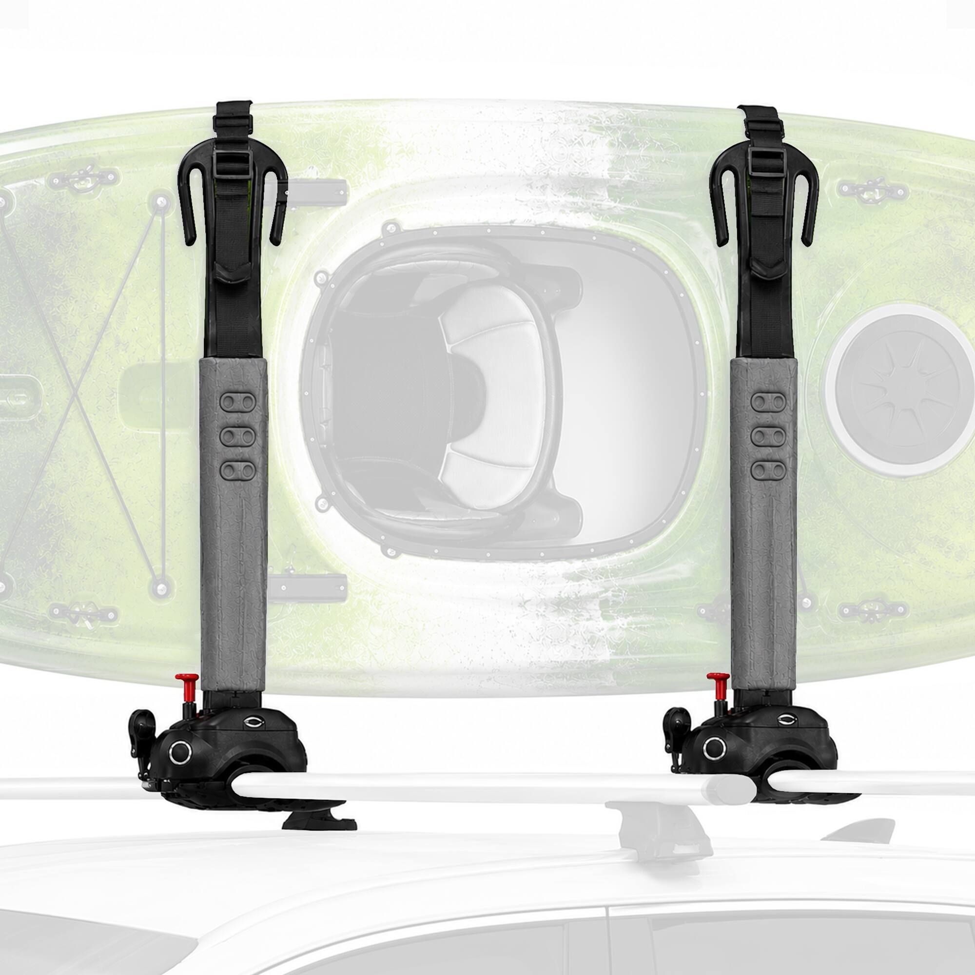 Front. Yakima - Yakima BigStack Foldable Steel Versatile Kayak Stacker Carries Up to 4 Boats - Gray.