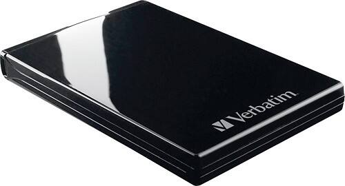 Angle Standard. Verbatim - Acclaim 750GB External USB Portable Hard Drive - Black.