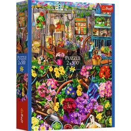 Trefl - Working in the Garden 2 x 500 Piece Puzzle