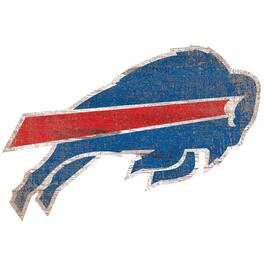 Fan Creations - Buffalo Bills Distressed Logo Cutout Sign - Multicolor