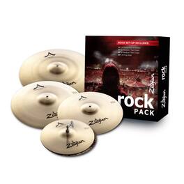 Zildjian - A Rock Cymbal Set 14-Inch HiHats 17/19-Inch Crashes 20-inch Ping Ride