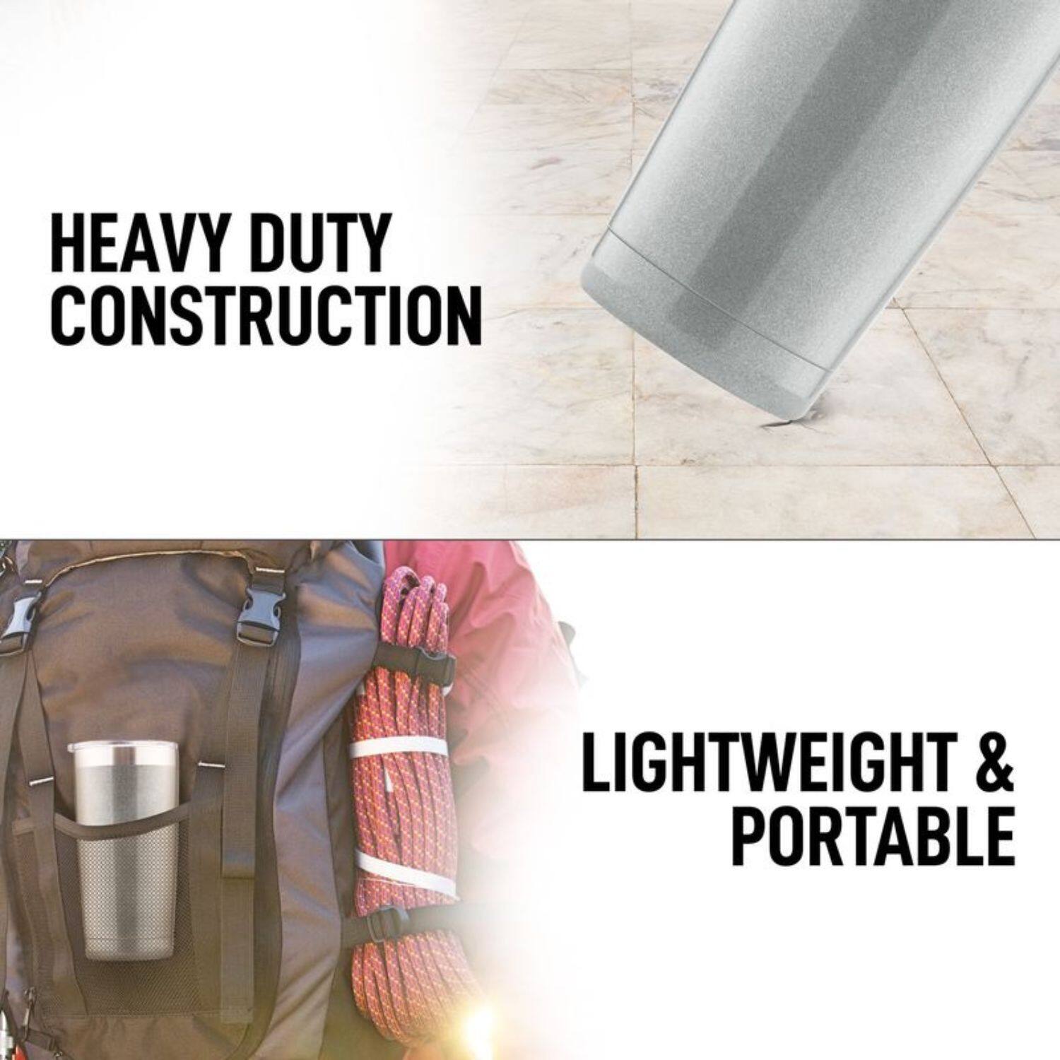 HEAVY DUTY CONSTRUCTION

LIGHTWEIGHT & PORTABLE