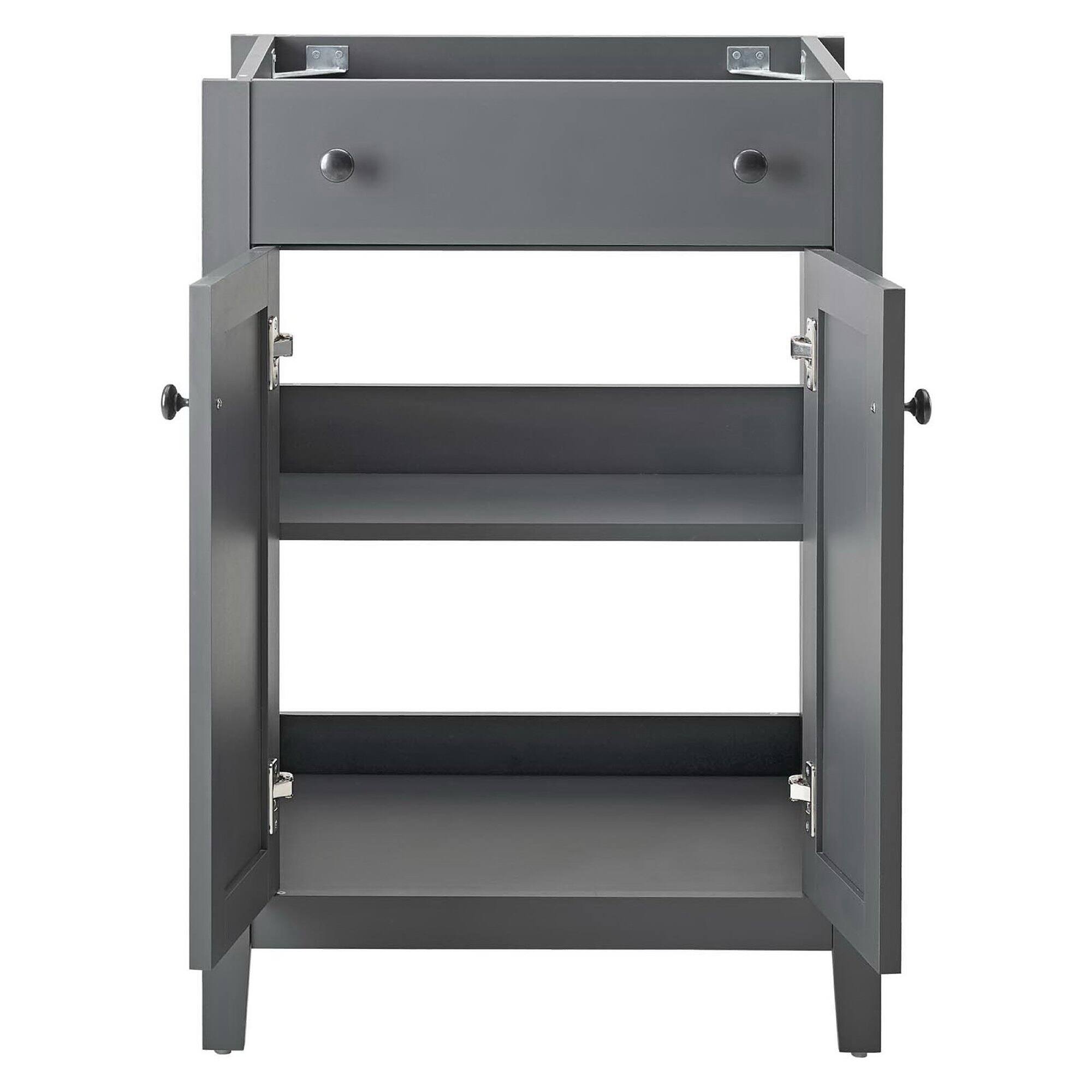 Alt View 4. Modway - Nantucket Bathroom Cabinet Basin Not Included by Modway - Gray.