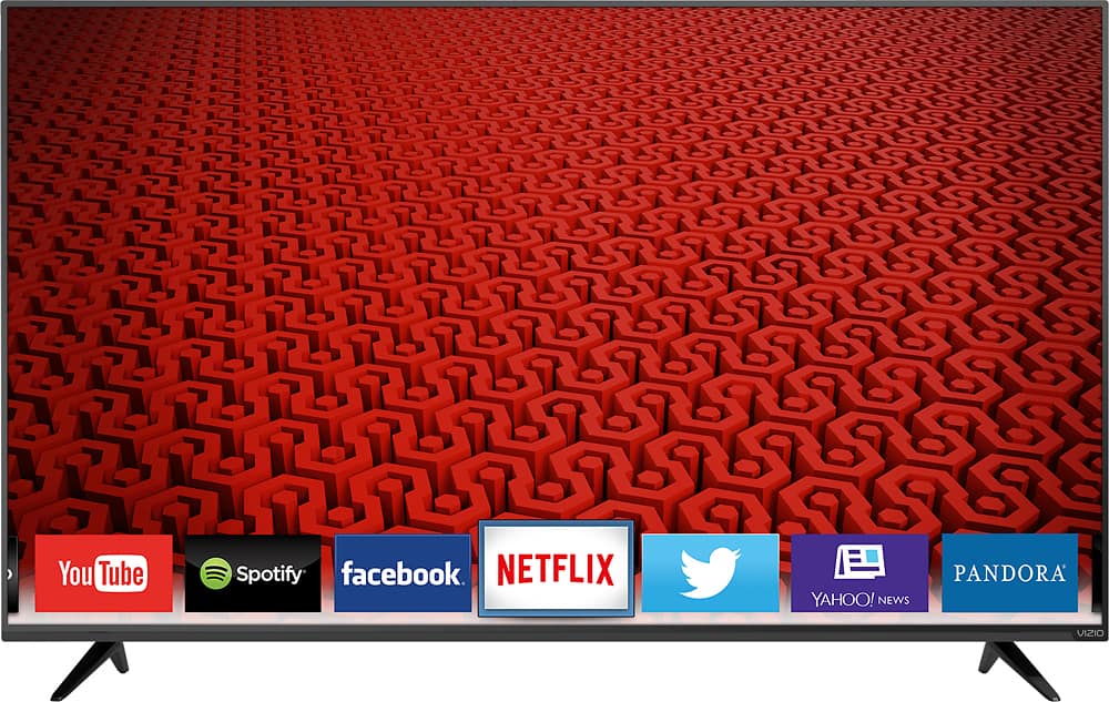 Front Zoom. VIZIO - 65" Class (64.5" Diag.) - LED - 1080p - Smart - HDTV.