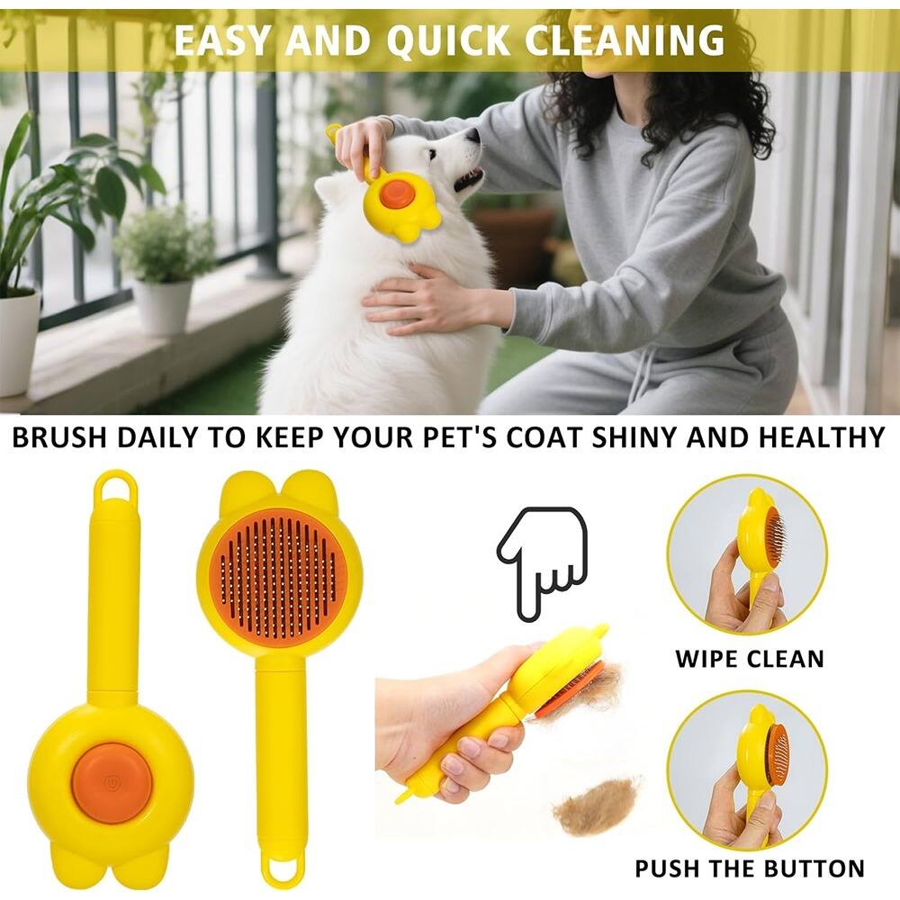 EASY AND QUICK CLEANING

BRUSH DAILY TO KEEP YOUR PET'S COAT SHINY AND HEALTHY

WIPE CLEAN

PUSH THE BUTTON