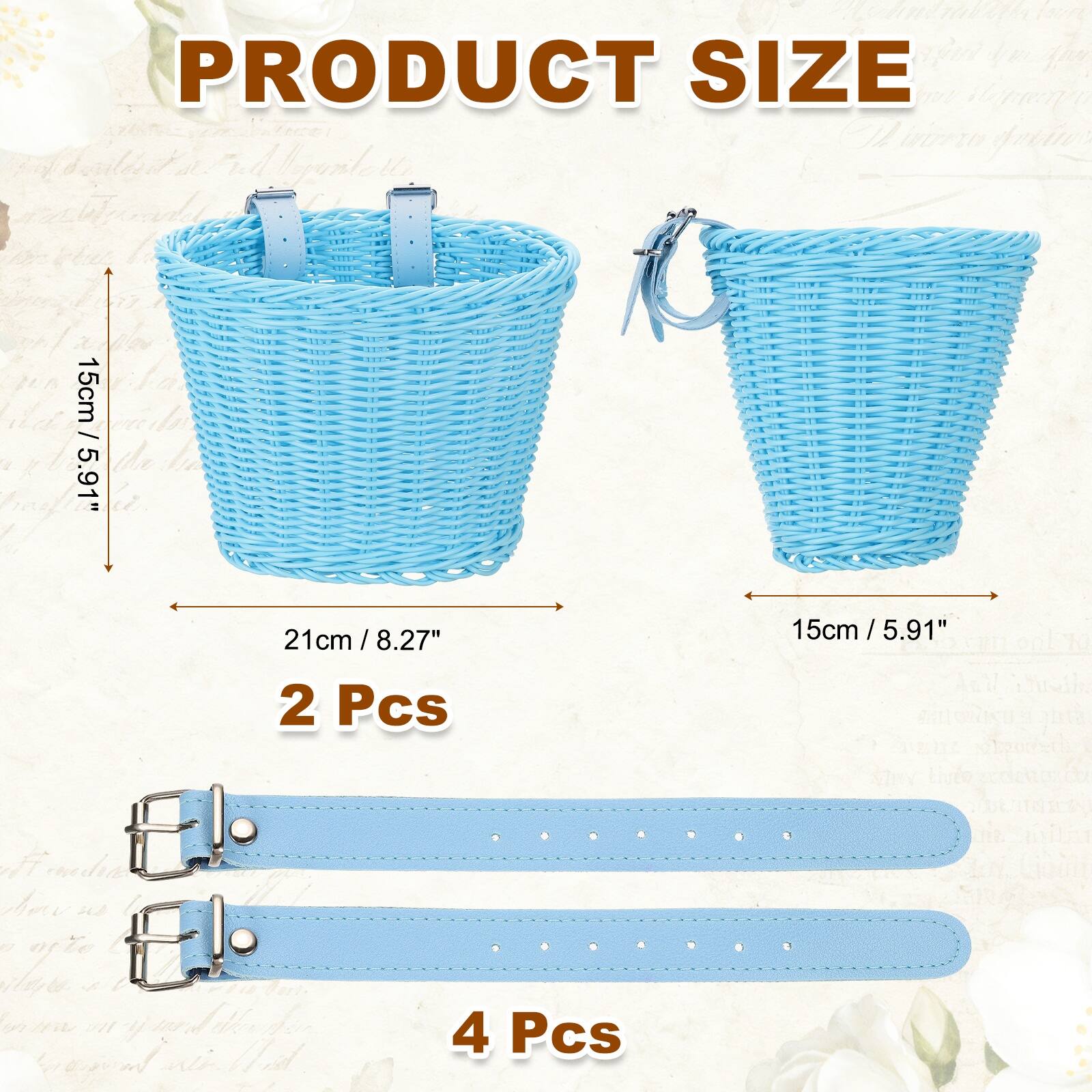 PRODUCT SIZE

- 15cm / 5.91"
- 21cm / 8.27"
- 15cm / 5.91"

2 Pcs

4 Pcs