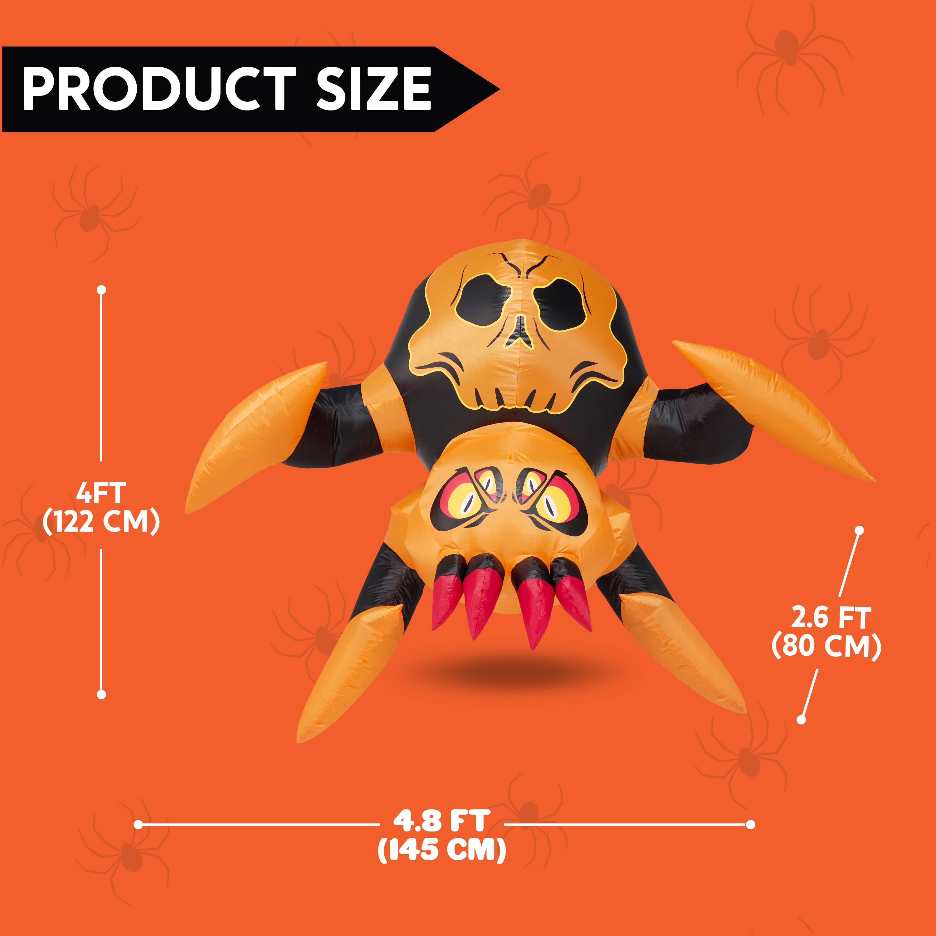 PRODUCT SIZE  
4 FT (122 CM)  
2.6 FT (80 CM)  
4.8 FT (145 CM)