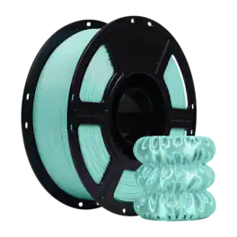 Flashforge - PLA Silk+ 3D Printer Filament-1.75mm-1kg (2.2 lbs) Spool - Turquoise Green