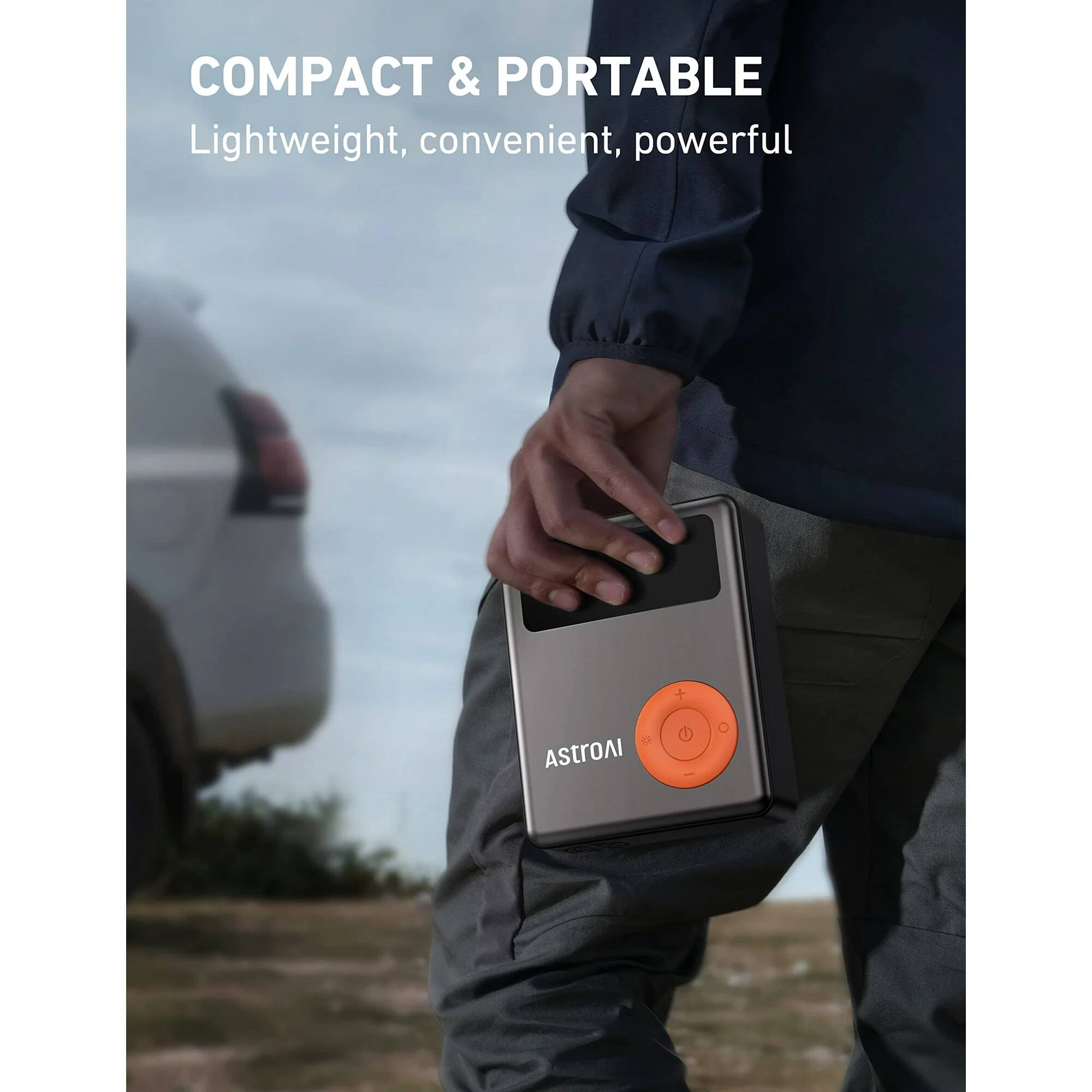 COMPACT & PORTABLE  
Lightweight, convenient, powerful  
O AstroAI