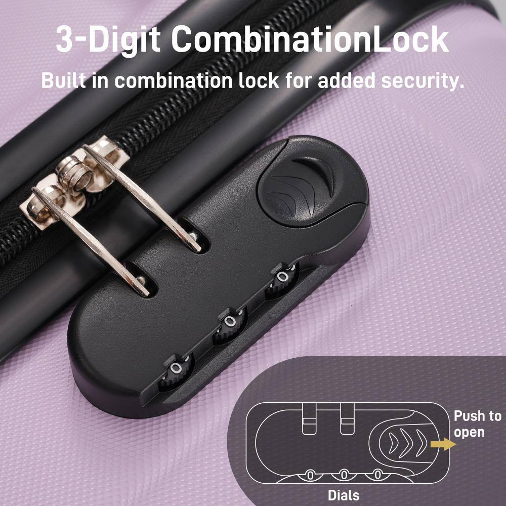 3-Digit Combination Lock  
Built-in combination lock for added security.  

Push to open  
Dials